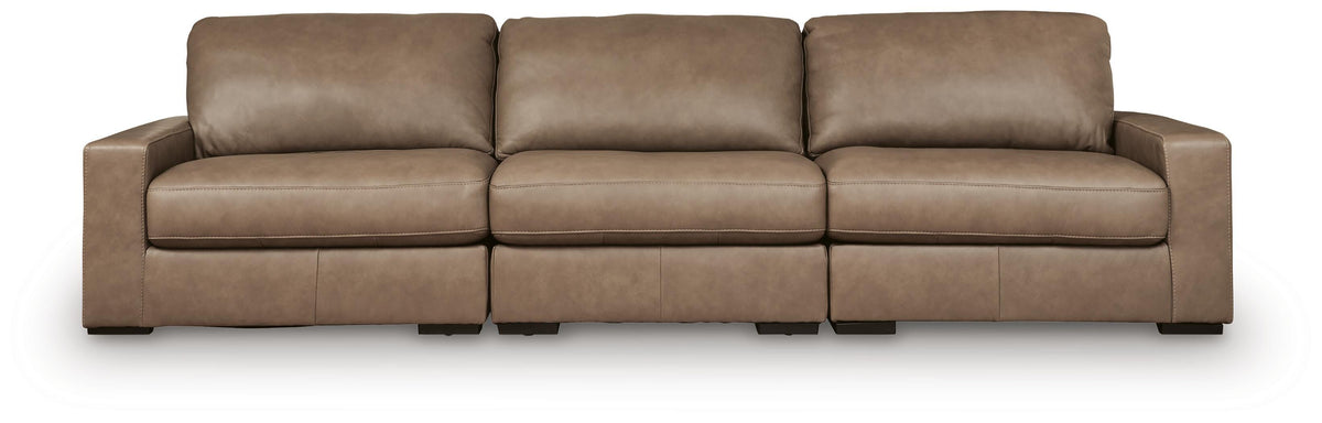 Veronella 3-Piece Sectional Sofa - Dark Brown (1)