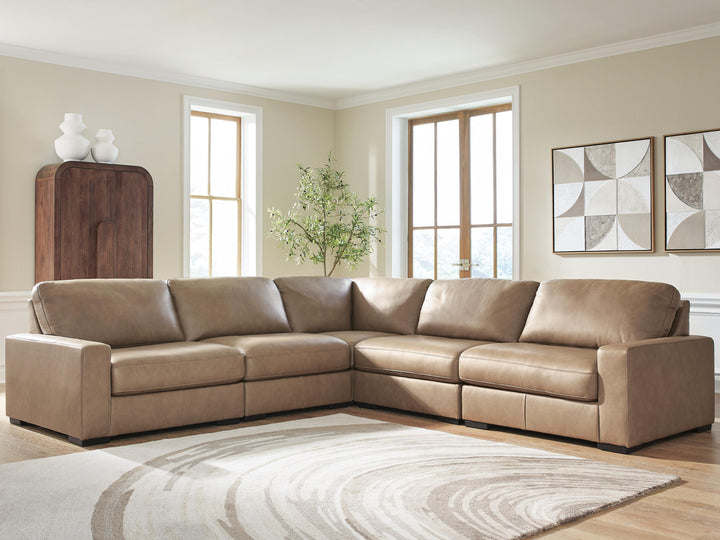 Veronella 5-Piece Sectional - Dark Brown (2)