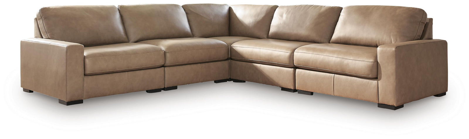 Veronella 5-Piece Sectional - Dark Brown (1)