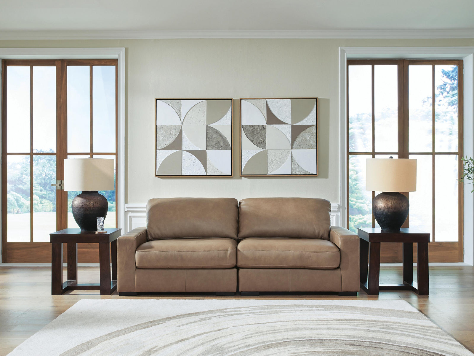 Veronella 2-Piece Sectional Sofa - Dark Brown (2)