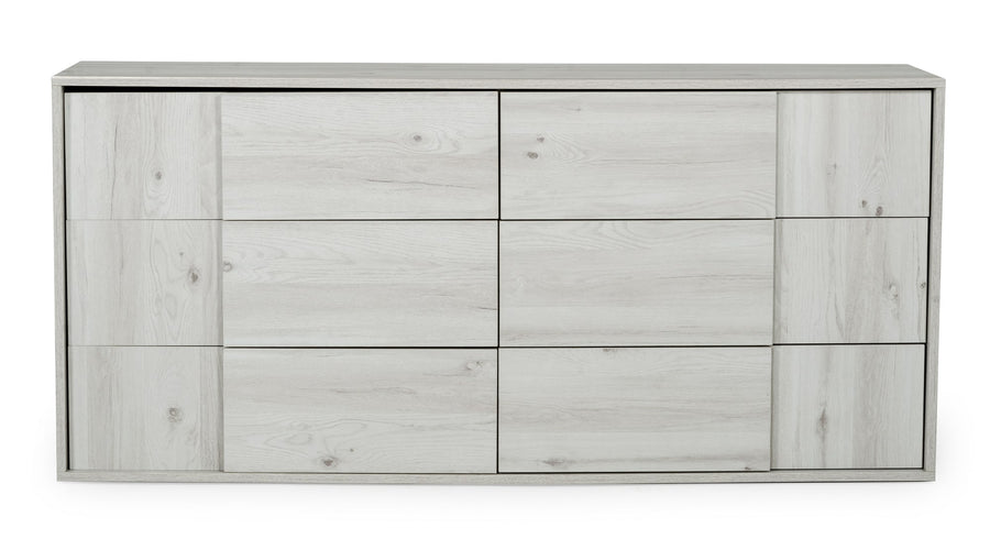 Asus - Italian Modern White Washed Oak Dresser