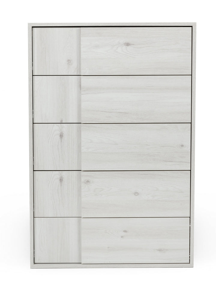 Asus - Italian Modern White Washed Oak Chest