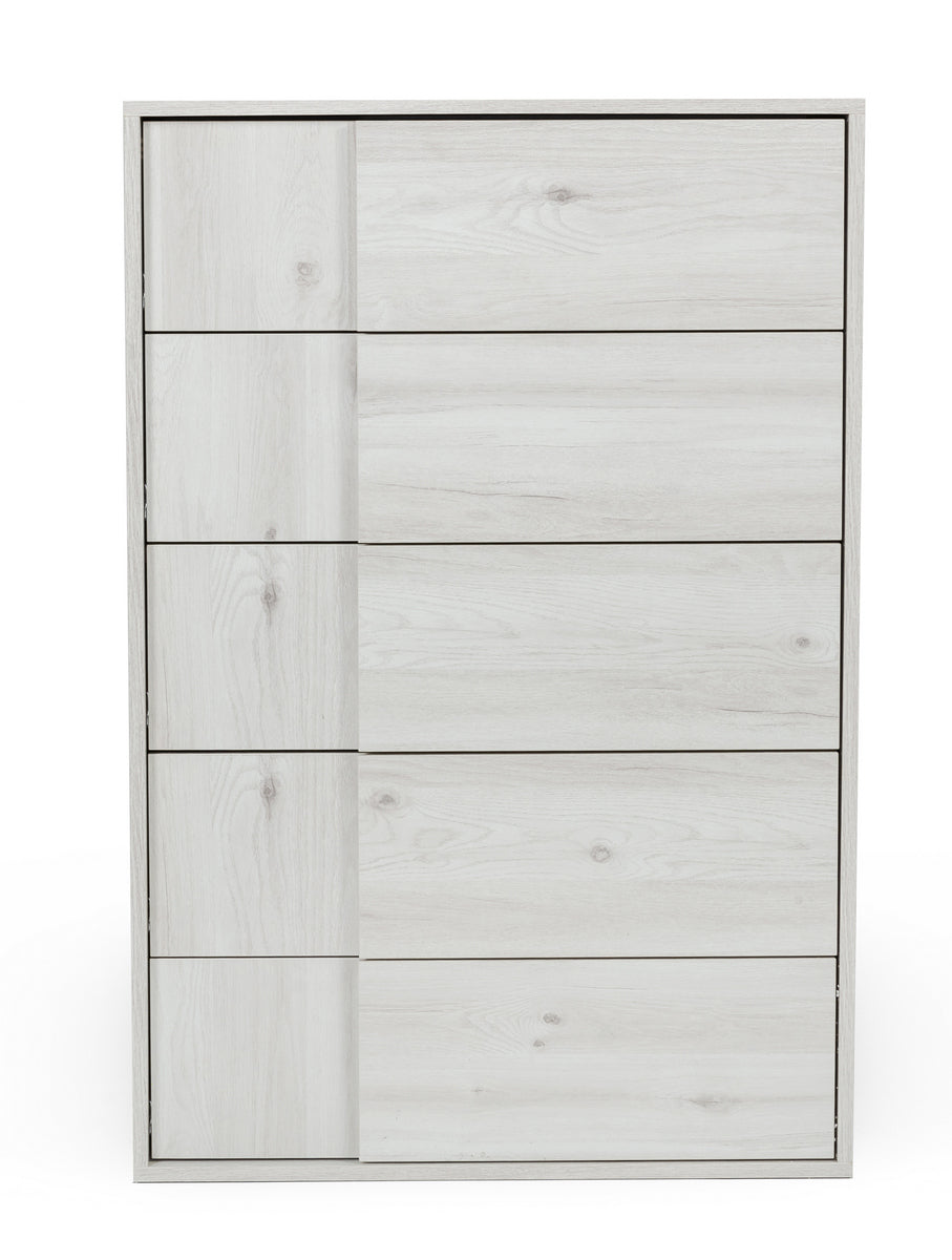 Asus - Italian Modern White Washed Oak Chest
