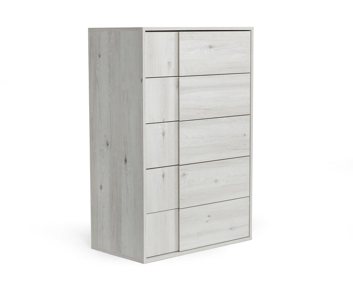 Asus - Italian Modern White Washed Oak Chest
