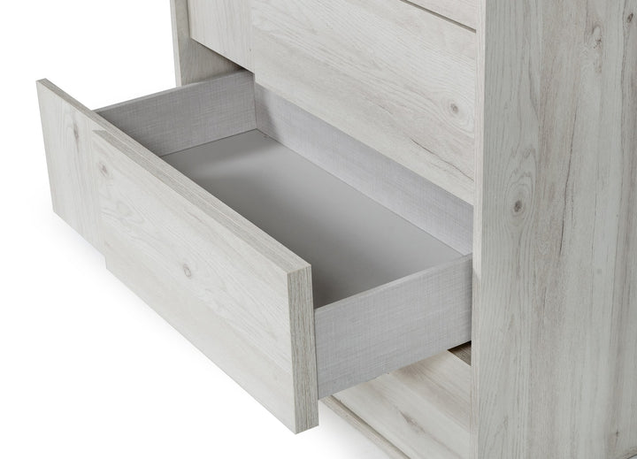 Asus - Italian Modern White Washed Oak Chest