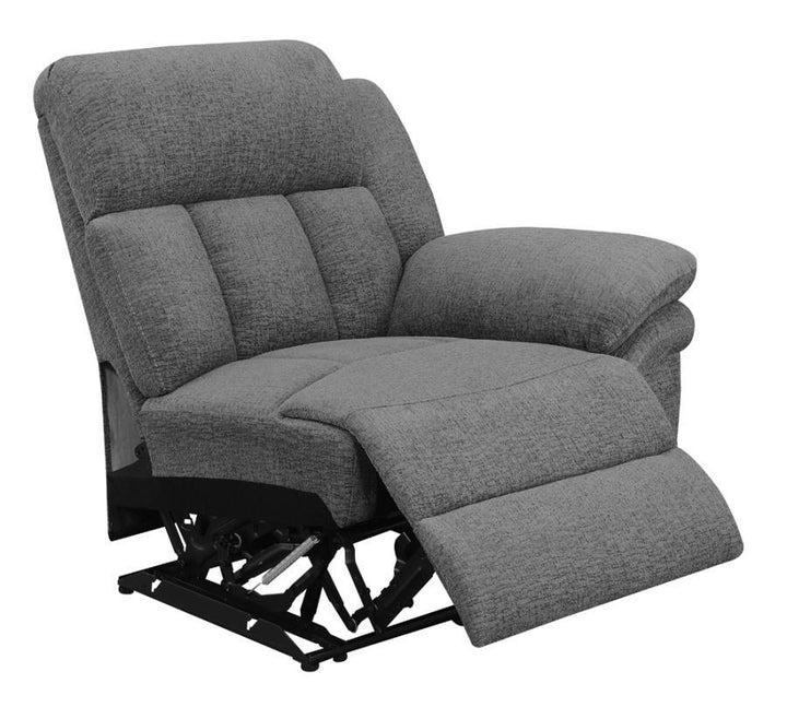 Coaster Furniture Bahrain - Upholstered RAF Recliner - Charcoal