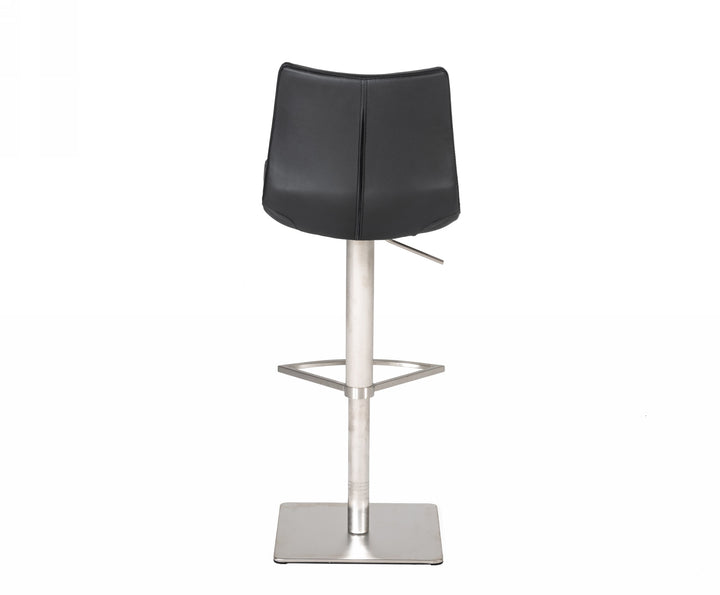 Aaron - Modern Black Eco-Leather Bar Stool