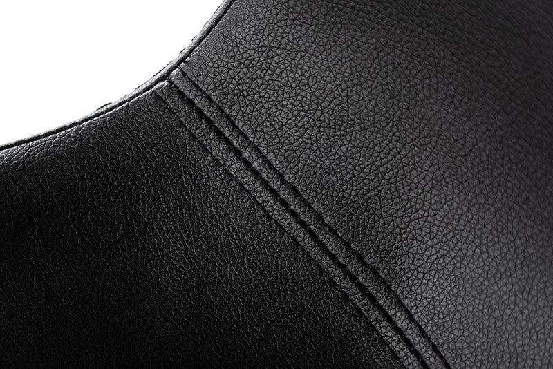Aaron - Modern Black Eco-Leather Bar Stool