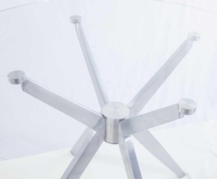 Dallas - Modern Brushed Stainless Steel Dining Table