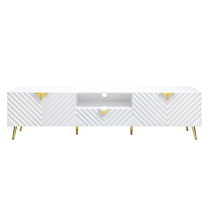Gaines - TV Stand - White High Gloss