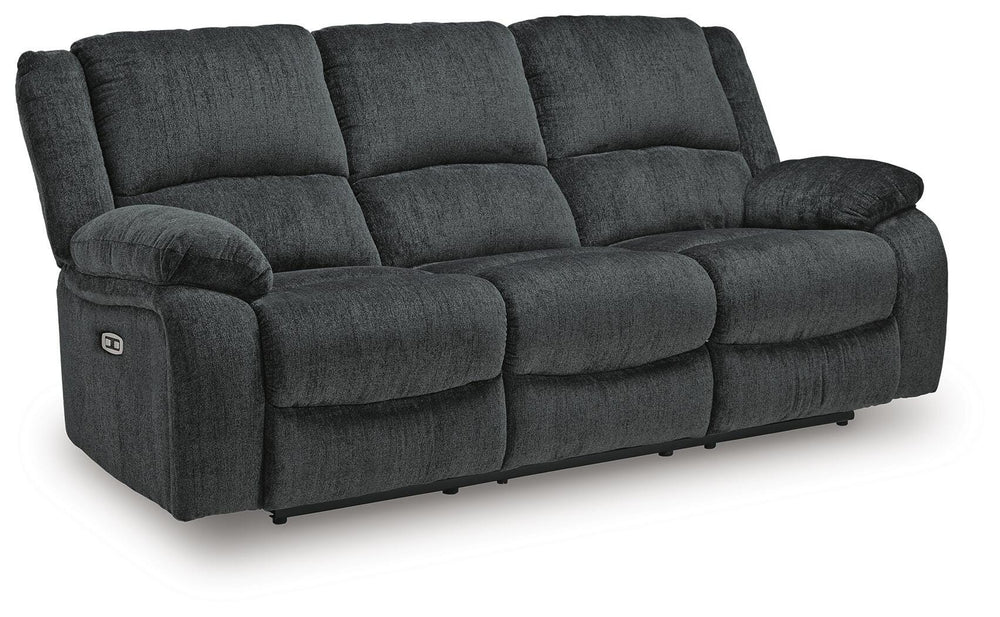Draycoll Power Reclining Sofa - Dark Gray (3)