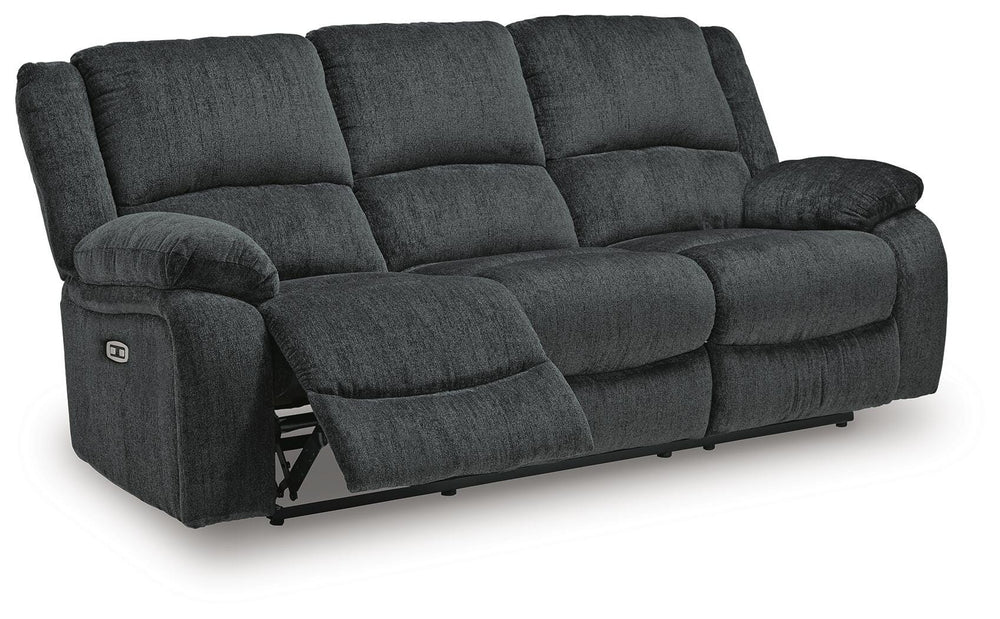 Draycoll Power Reclining Sofa - Dark Gray (4)