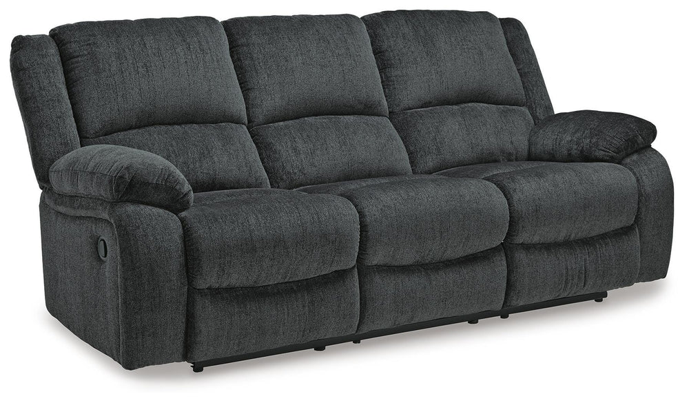 Draycoll Reclining Sofa - Dark Gray (3)
