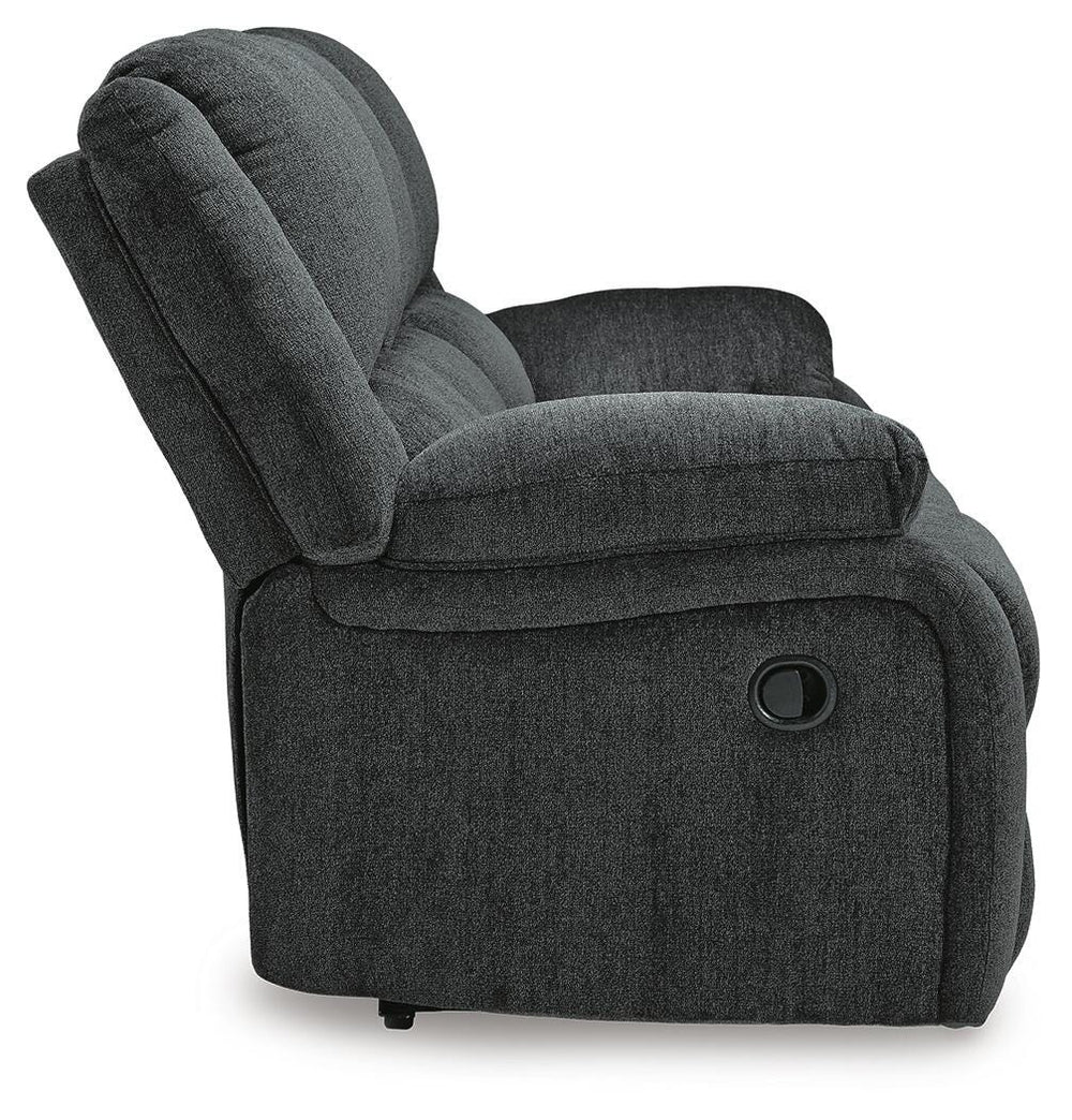 Draycoll Reclining Sofa - Dark Gray (7)