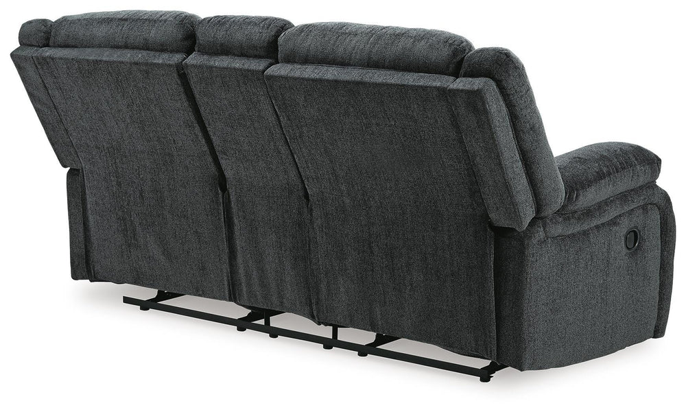 Draycoll Reclining Loveseat with Console and Recliner - Slate (6)