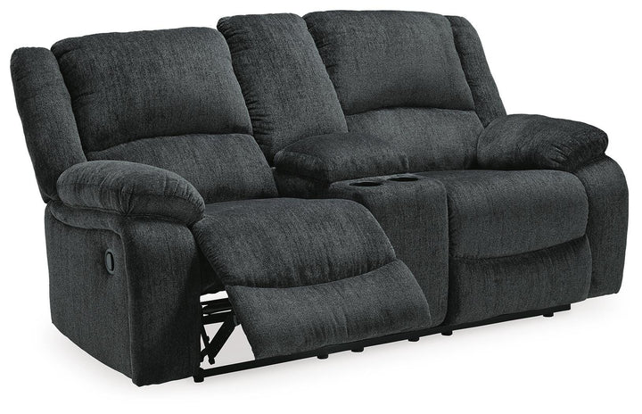Draycoll Reclining Loveseat with Console and Recliner - Slate (4)