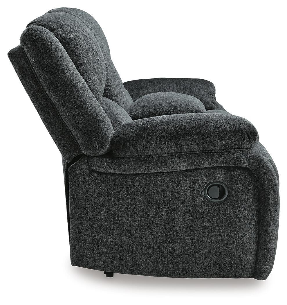 Draycoll Reclining Loveseat with Console and Recliner - Slate (5)