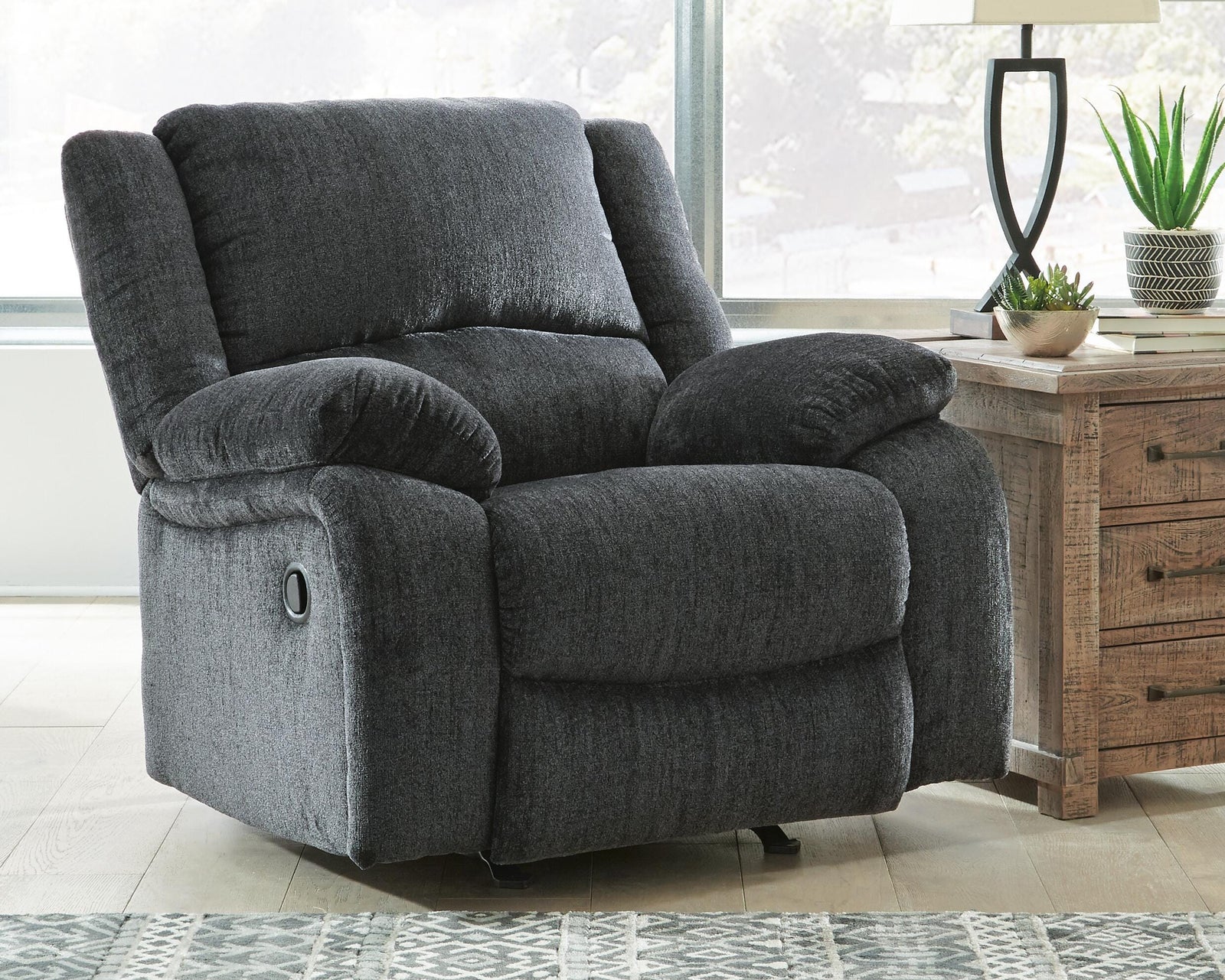 Draycoll Recliner - Dark Gray (2)