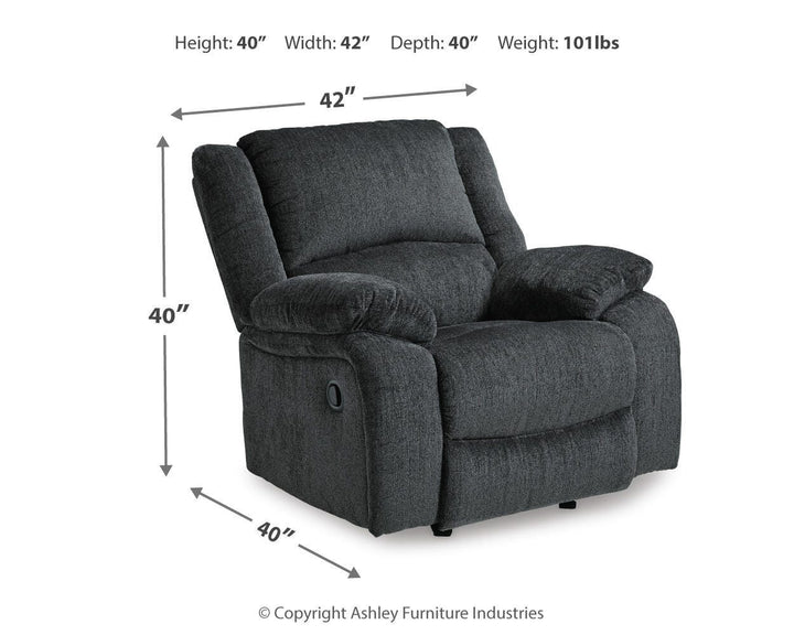 Draycoll Reclining Sofa and Recliner - Slate (13)