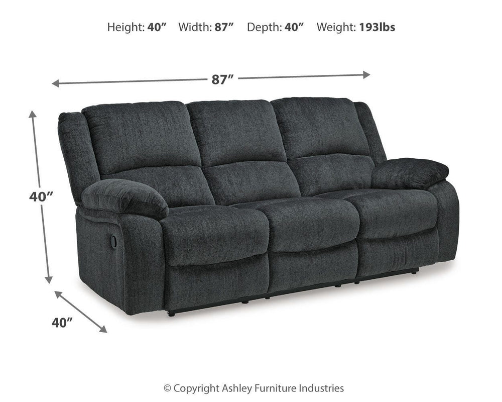Draycoll Reclining Sofa and Recliner - Slate (12)