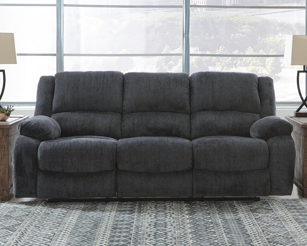 Draycoll Reclining Sofa - Dark Gray (2)