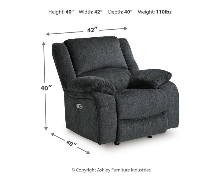 Draycoll Power Recliner - Dark Gray (7)