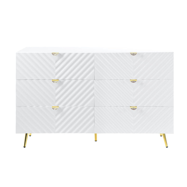 Gaines - 55" Dresser - White High Gloss
