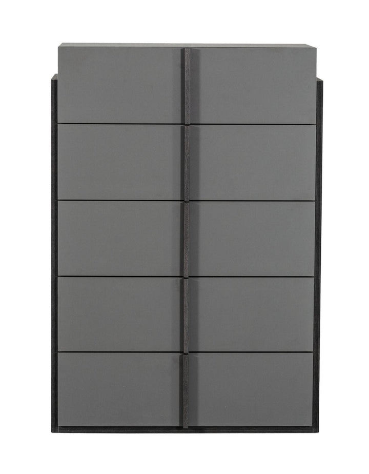 Lucia - Italian Modern Elm and Matte Grey Chest