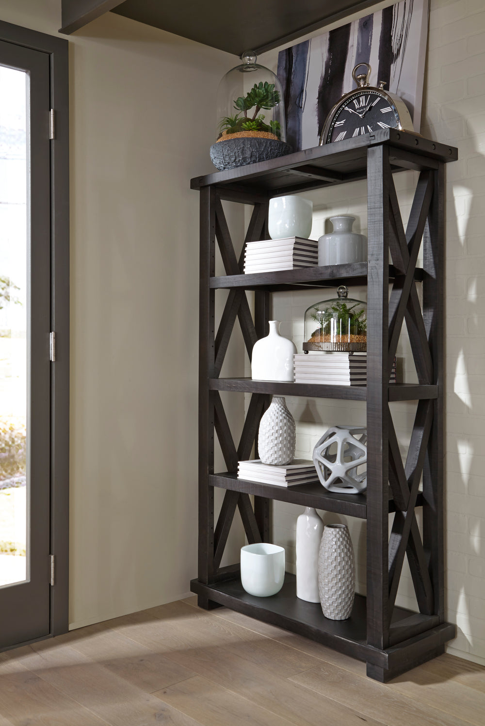 Modus Furniture 7Yc91939 Yosemite Solid Wood Bookcase In Cafe