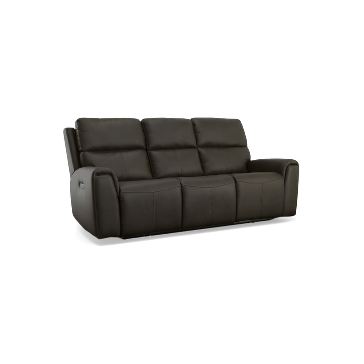 Flexsteel 1828-62PH-00970 Jarvis  Power Reclining Sofa With Power Headrests  Mica