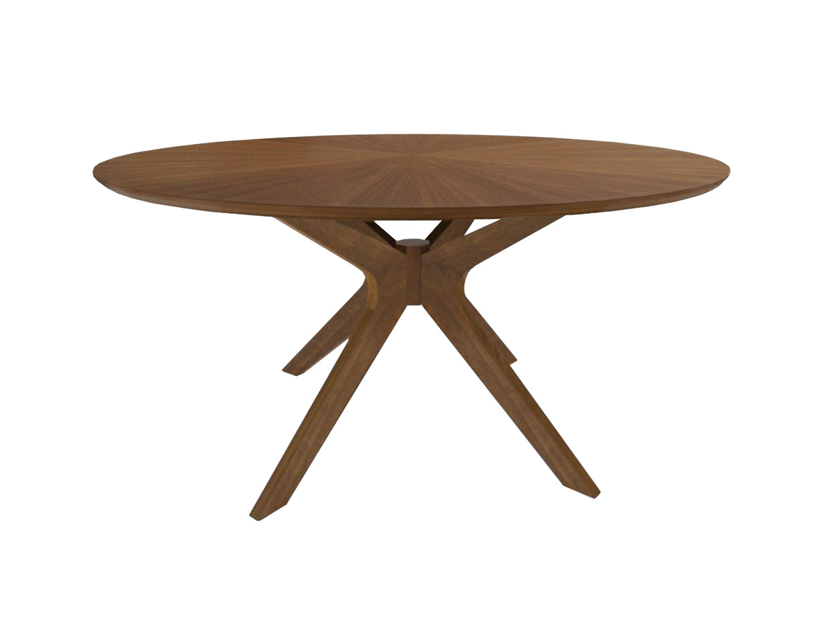 Prospect - Modern Round 59" Walnut Dining Table - View 4