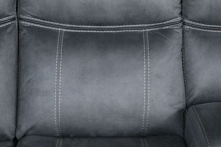 Dollum - Motion Sectional Sofa - Two Tone Gray Velvet