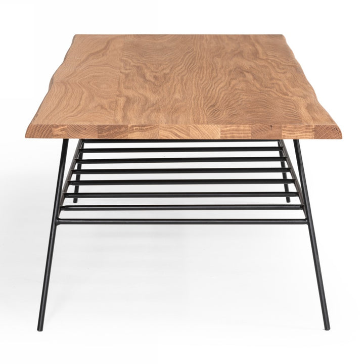 Barnum - Industrial Oak and Black Iron Live Edge Coffee Table
