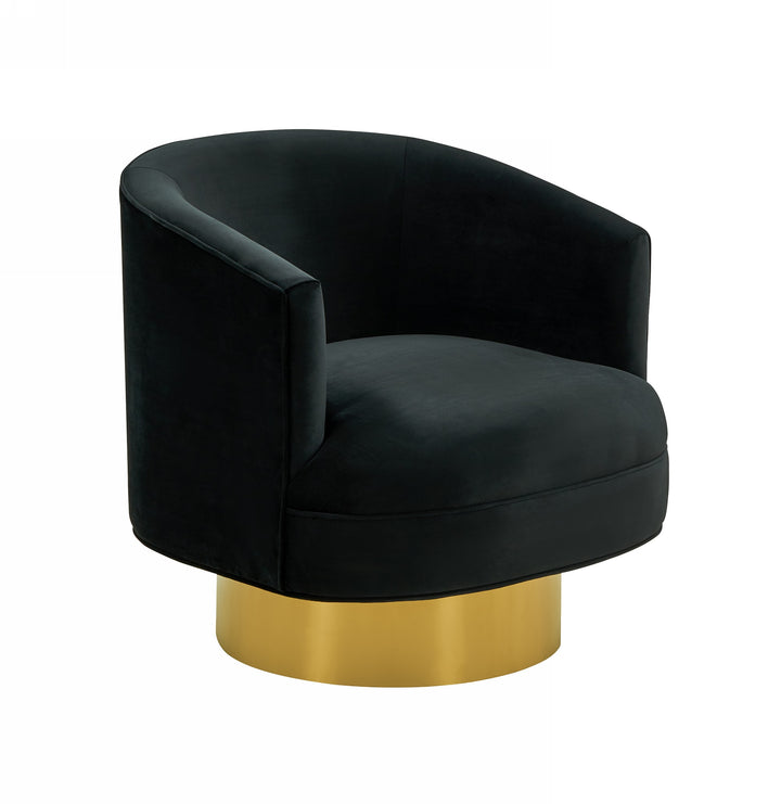 Basalt - Modern Black Fabric Accent Chair