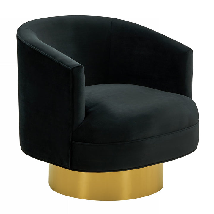 Basalt - Modern Black Fabric Accent Chair