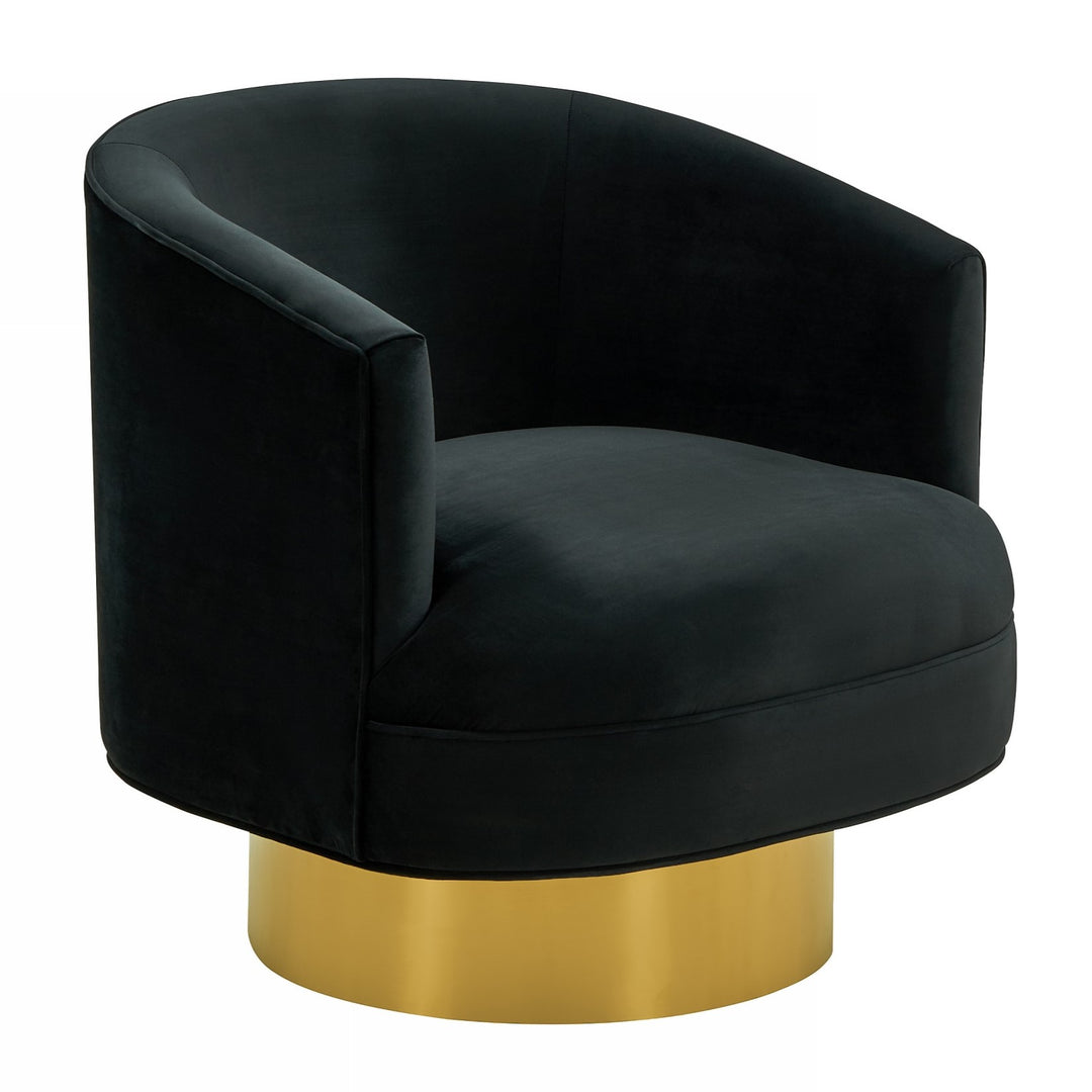 Basalt - Modern Black Fabric Accent Chair