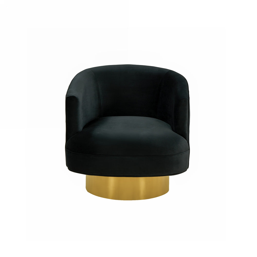 Basalt - Modern Black Fabric Accent Chair
