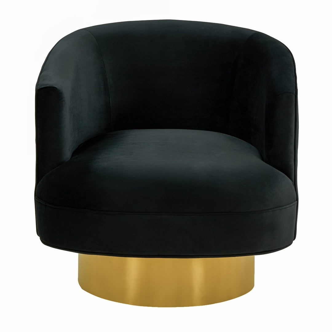 Basalt - Modern Black Fabric Accent Chair