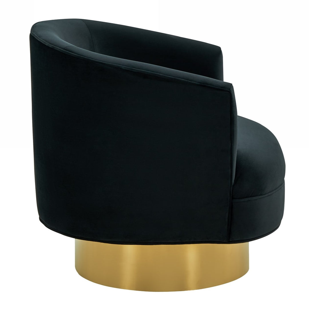 Basalt - Modern Black Fabric Accent Chair