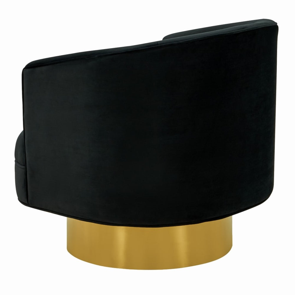 Basalt - Modern Black Fabric Accent Chair - View 6