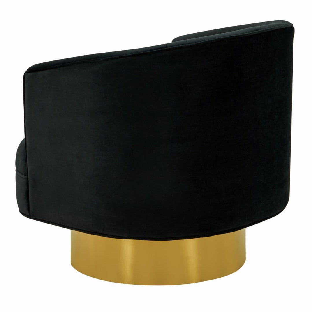 Basalt - Modern Black Fabric Accent Chair