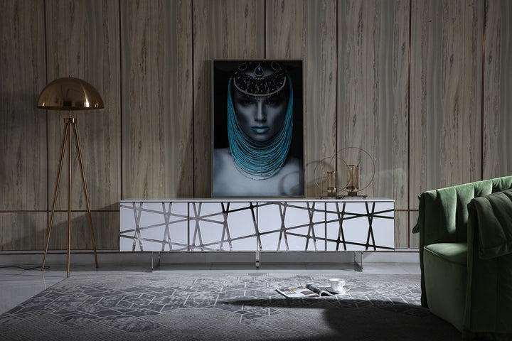 Kilson - Modern White TV Stand