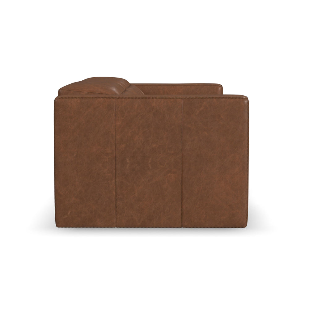 Austin Power Reclining Loveseat With Console And Power Headrests Chestnut