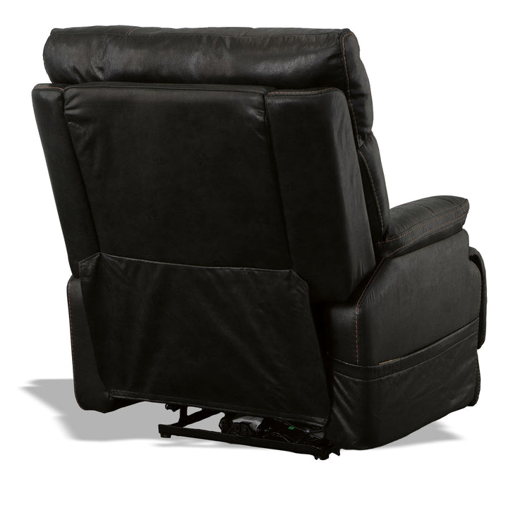 Clive Fabric Power Recliner with Power Headrest &amp; Lumbar in Peppercorn
