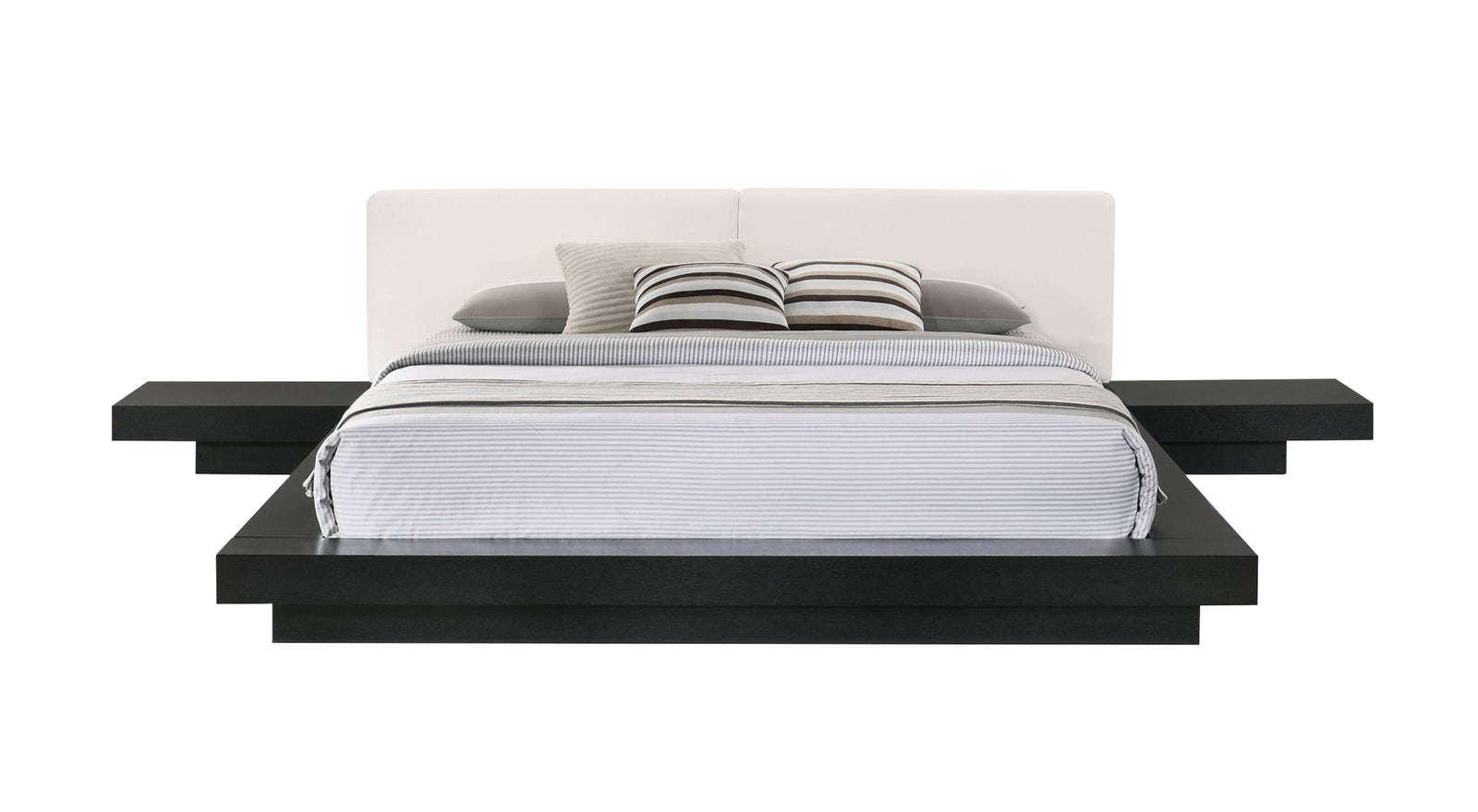 Tokyo - Contemporary Black and White Platform Bed