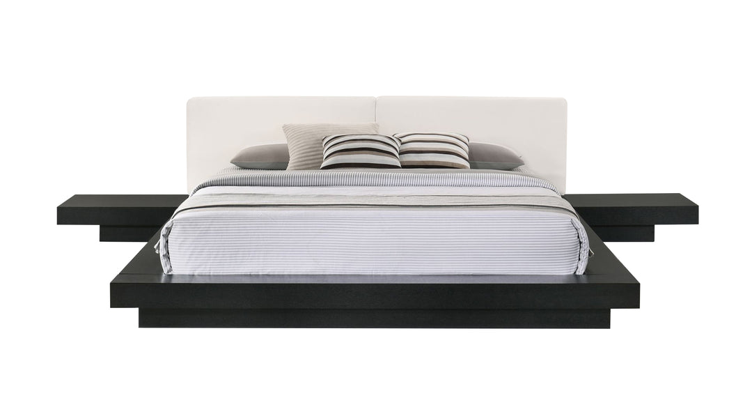 Tokyo  Contemporary Black and White Platform Bed