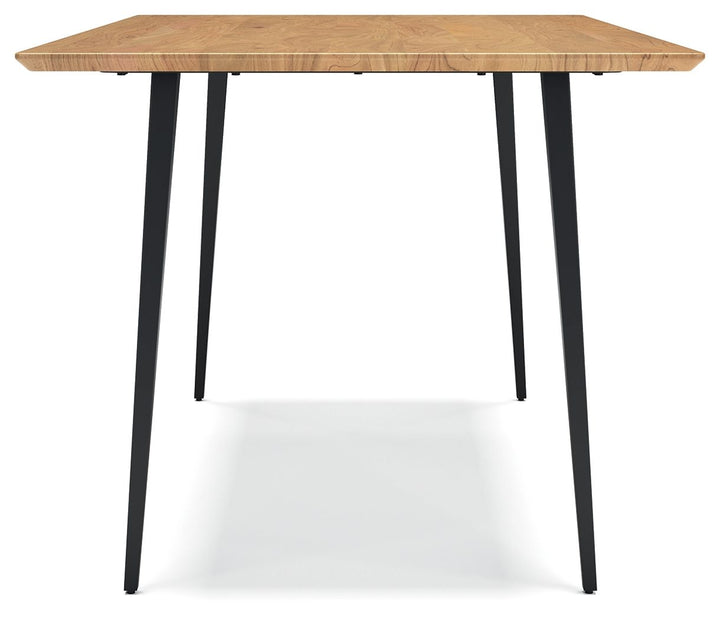 Gretlynn - Rectangular Dining Room Table - Black / Natural