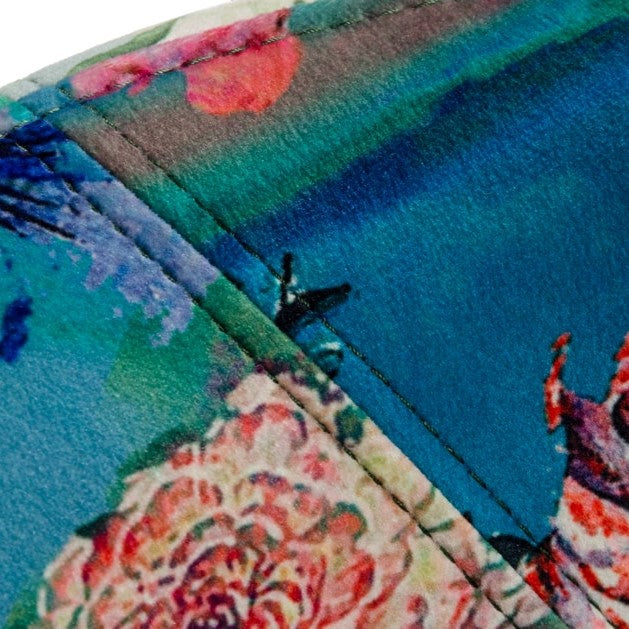 Roxann - Contemporary Floral Velvet Dining Chair