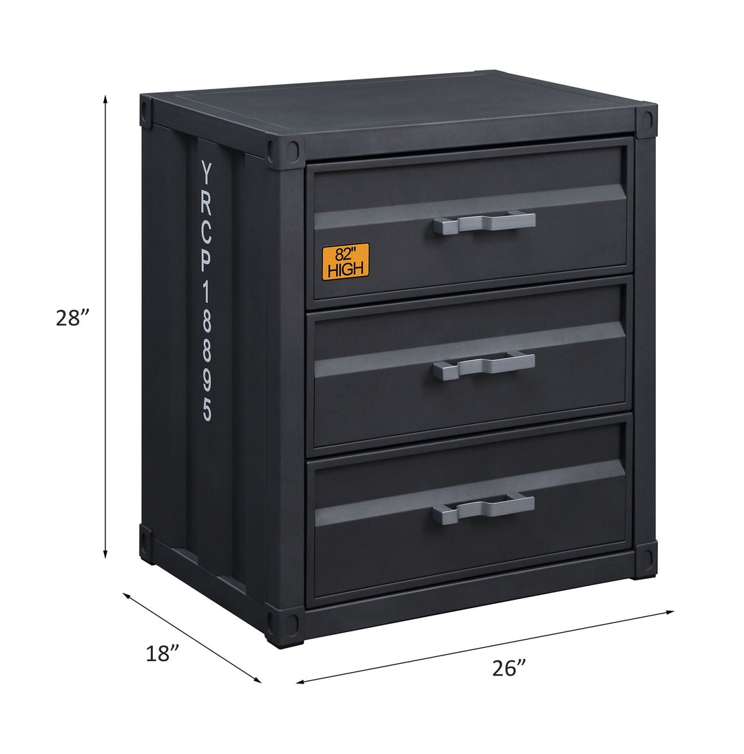 Cargo - Chest With 3 Drawers - Gunmetal