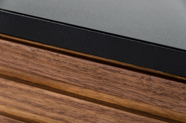 Maggie  Modern Walnut and Grey Buffet